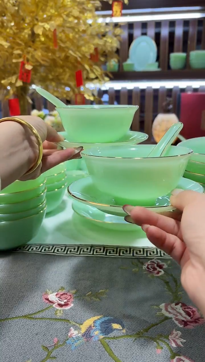 玉瓷三件套2套餐具