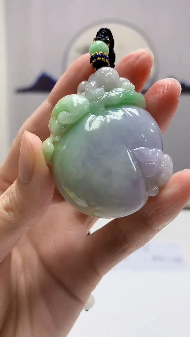 【闪购商品】定制翡翠未镶嵌4868zm-毛货挂件