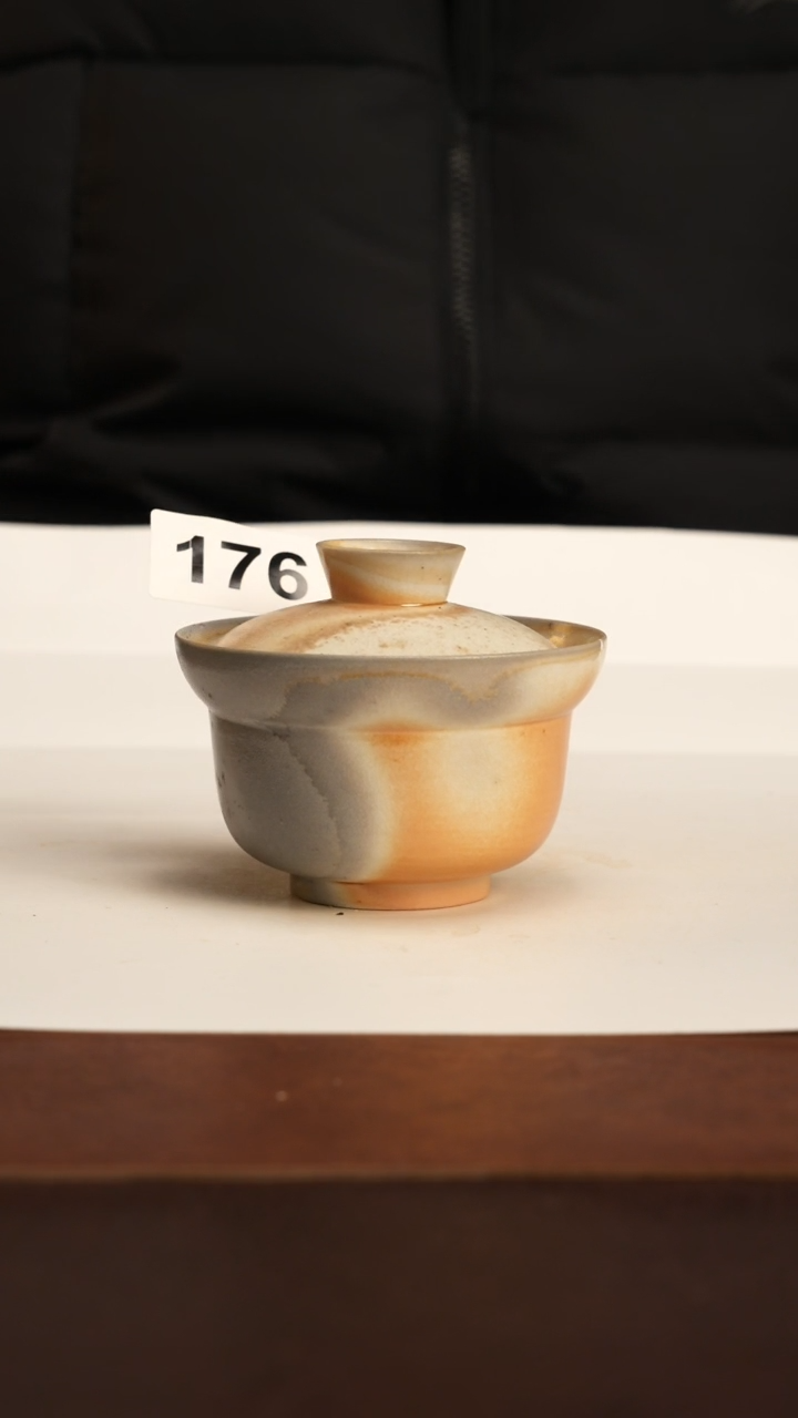 【闪购商品】杯176柴烧手工拉胚盖碗福利款不退不换瑕疵