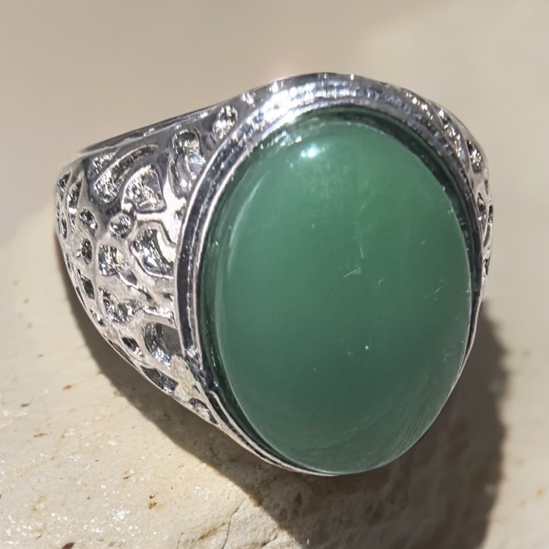 【与妮有缘】 秦子绿百搭款玛瑙戒子男女同款 