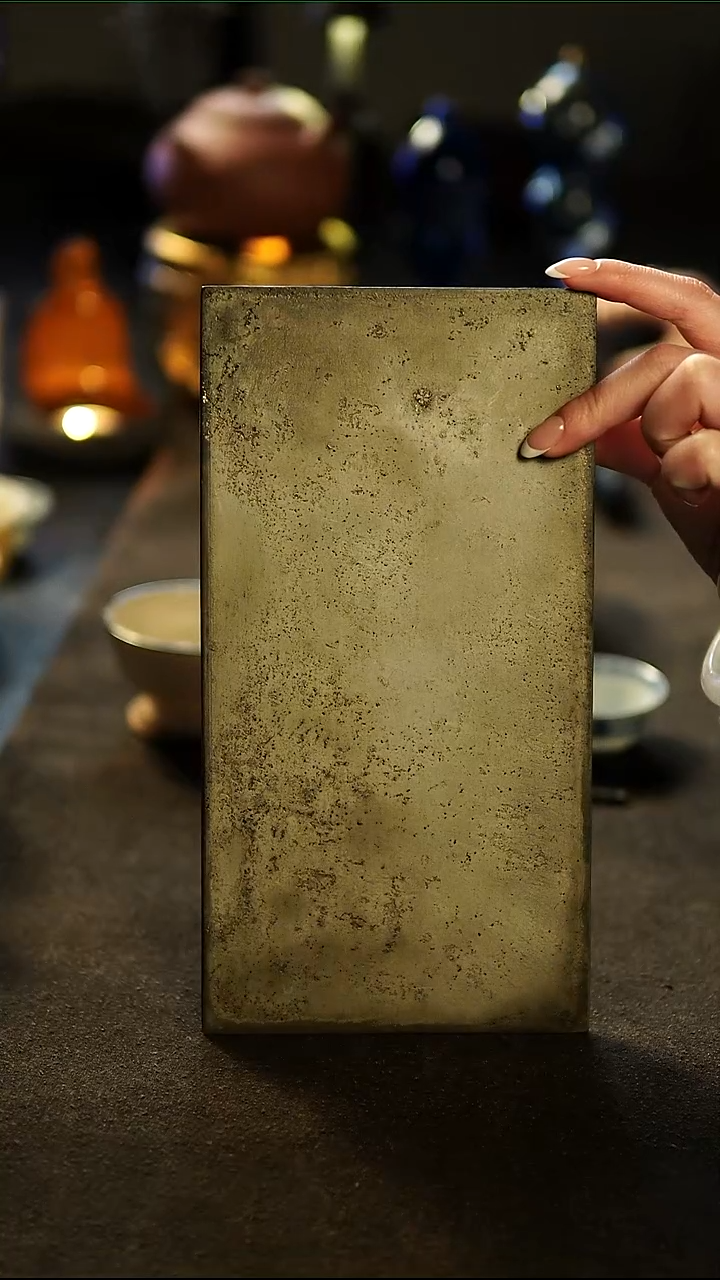 瘦马大漆茶盘23x12