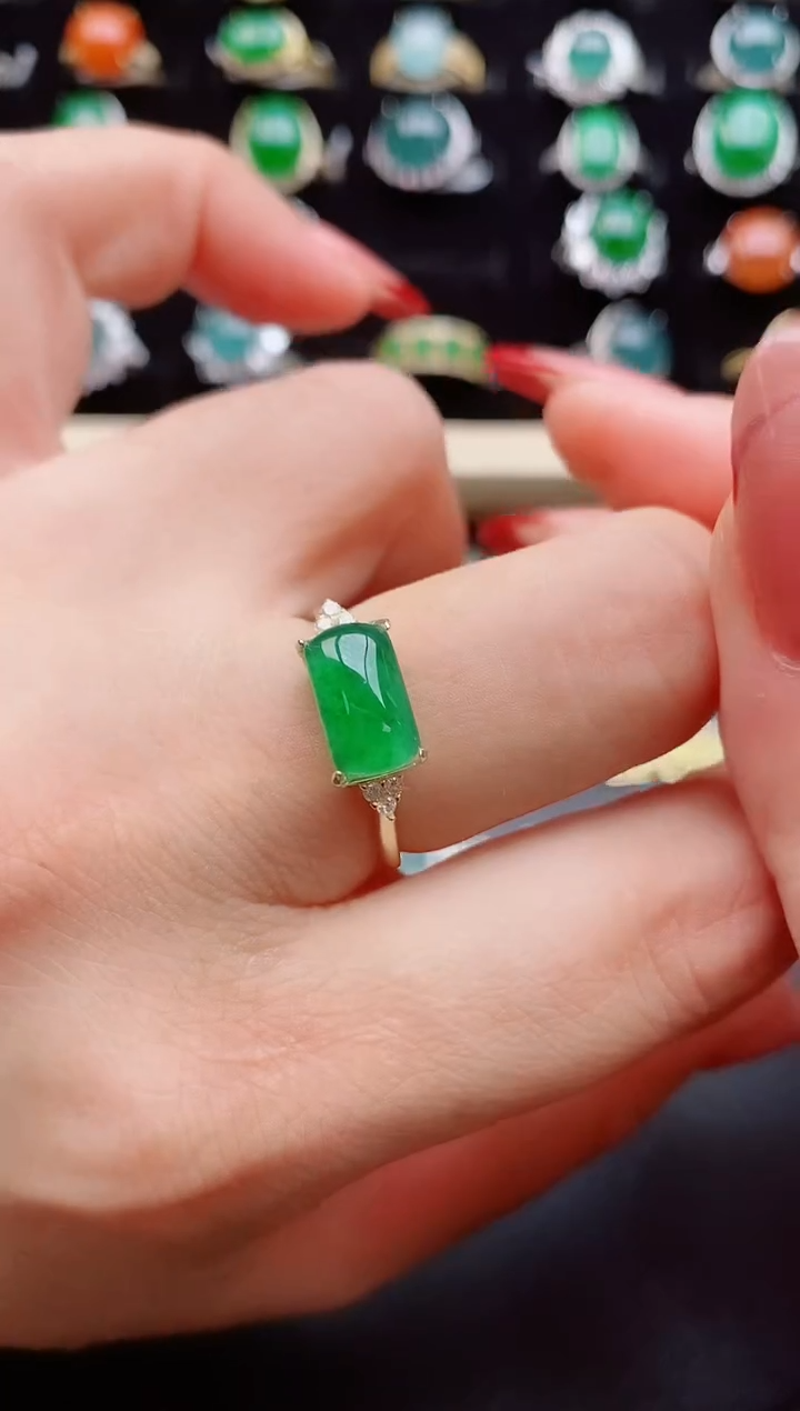 【闪购商品】翡翠戒指银S925镶嵌12321