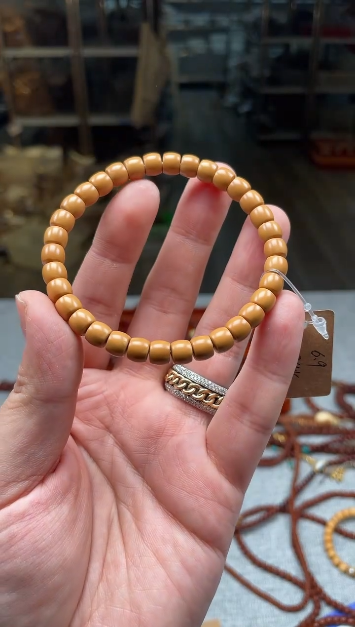 【闪购商品】橄榄核吊坠闪25核尖直切单圈6.9mm