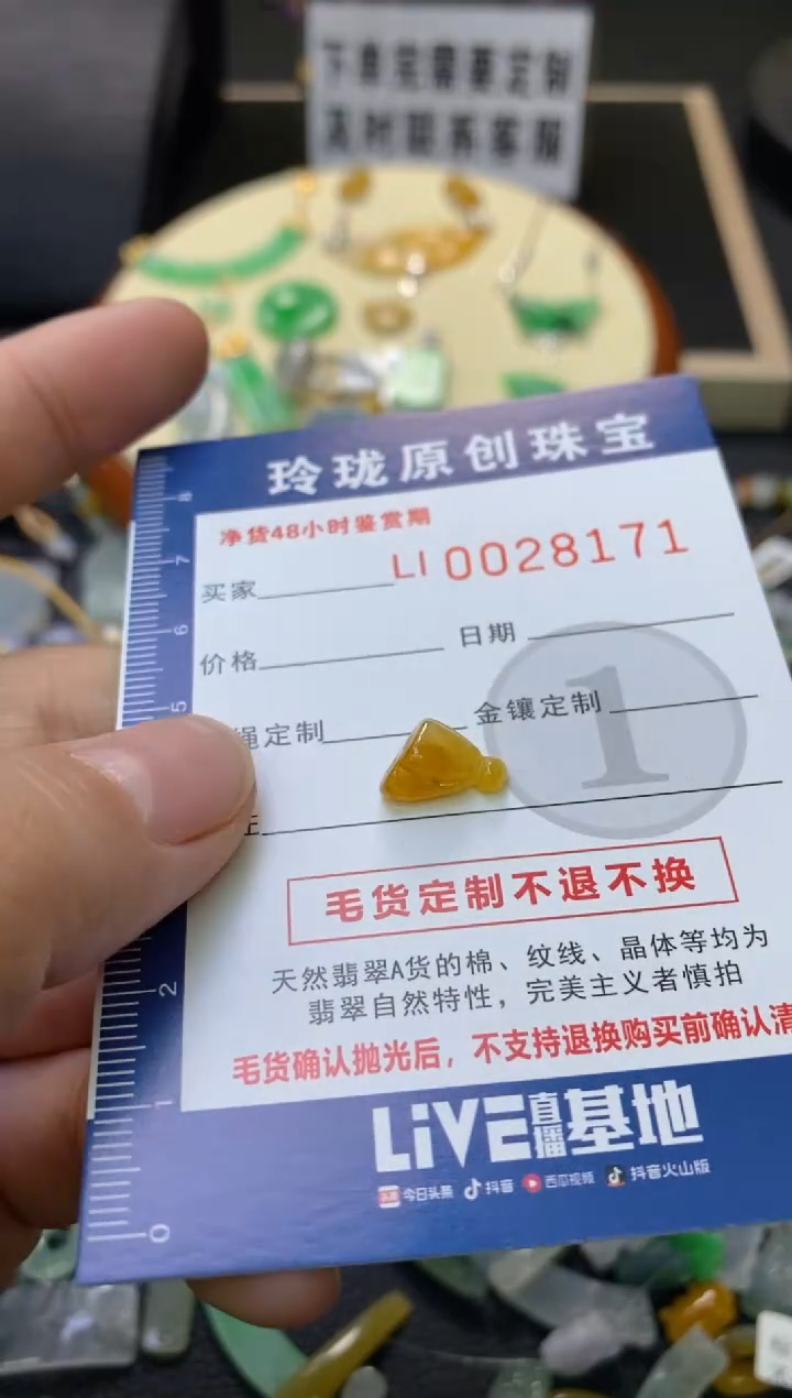 【闪购商品】翡翠颈饰未镶嵌翡翠净货28171