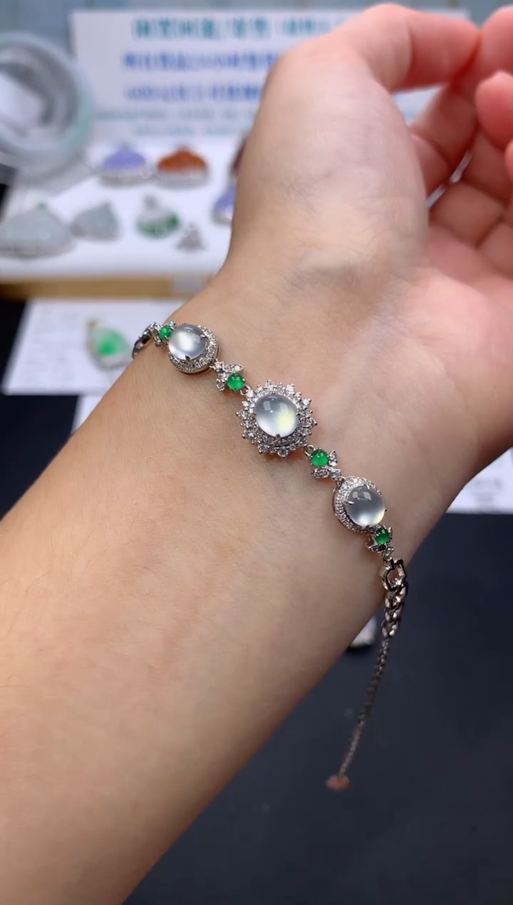 【闪购商品】定制翡翠18K金镶嵌模式推广期24小时鉴赏期