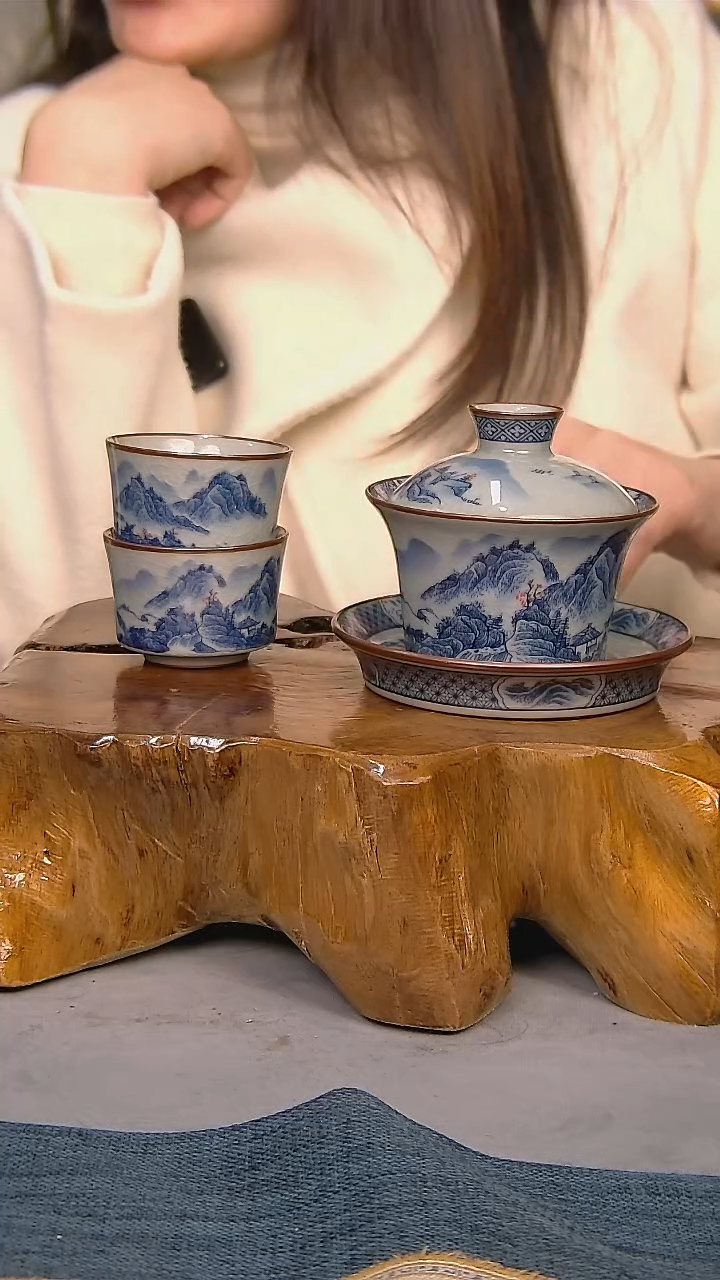【闪购商品】简装家用款3件套 陶瓷家用茶具系列