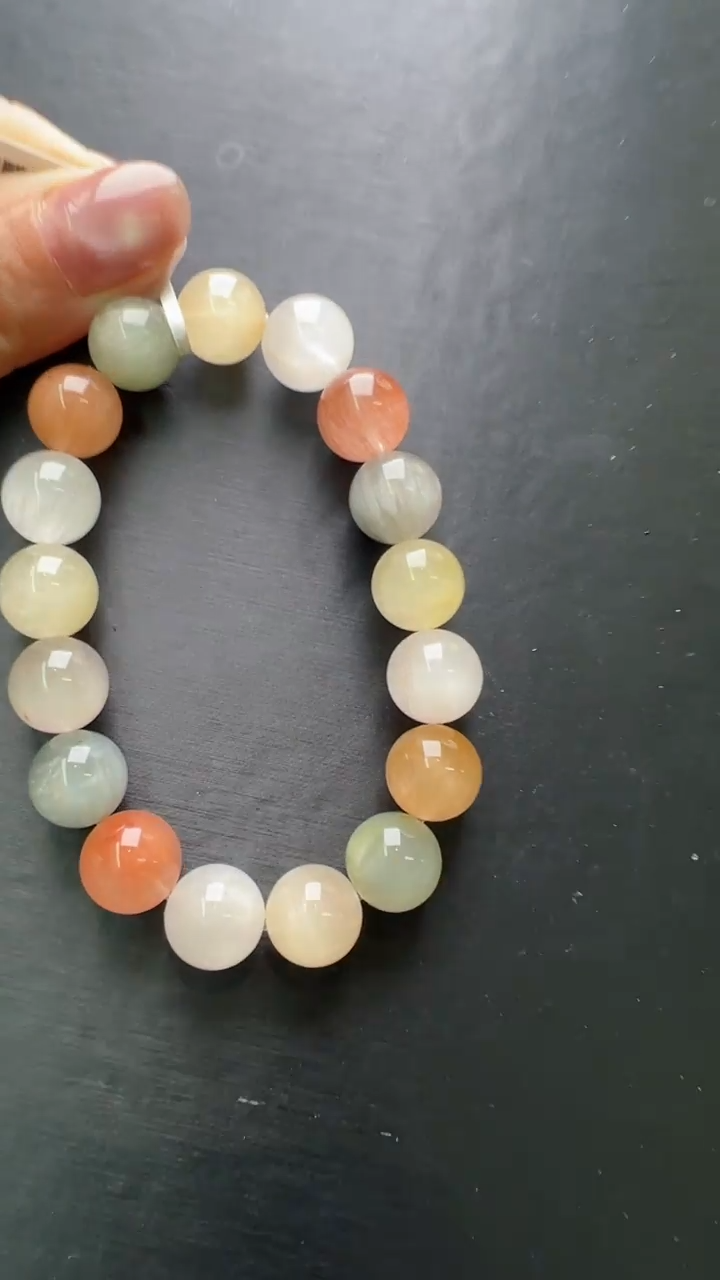 【闪购商品】水晶手串未镶嵌彩兔毛手串12m+ JP39305