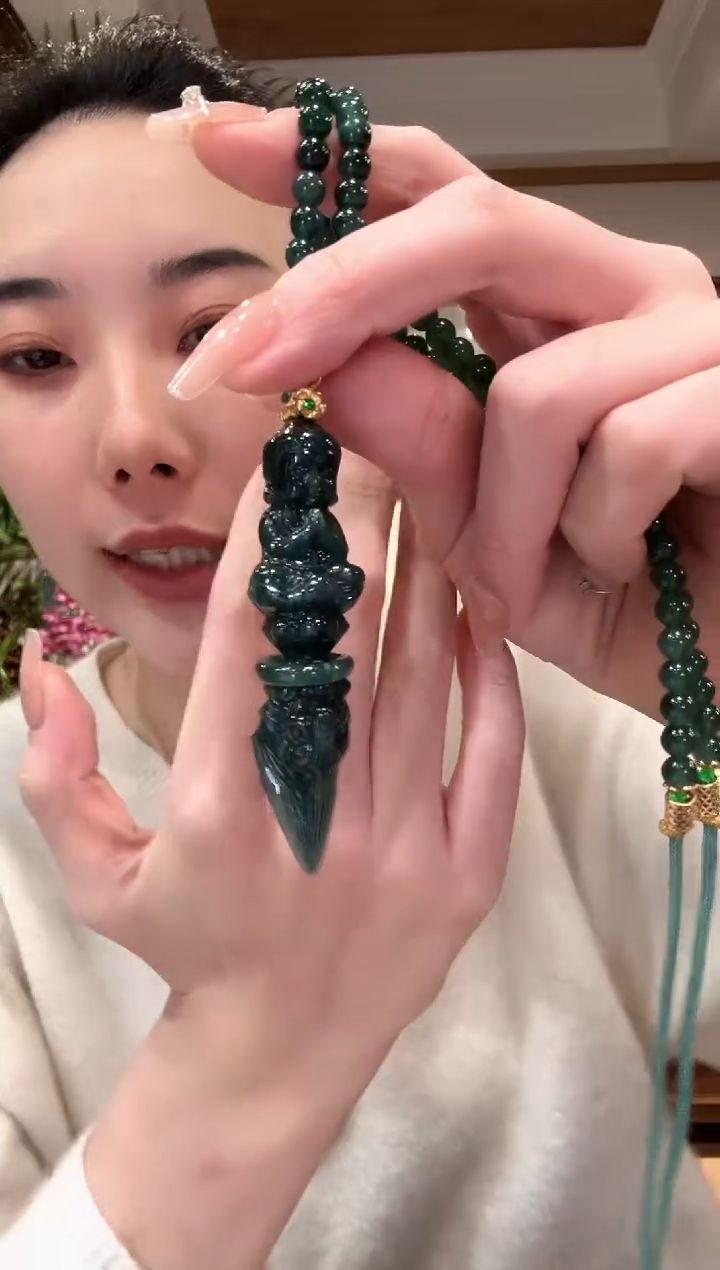 【闪购商品】翡翠颈饰未镶嵌国风