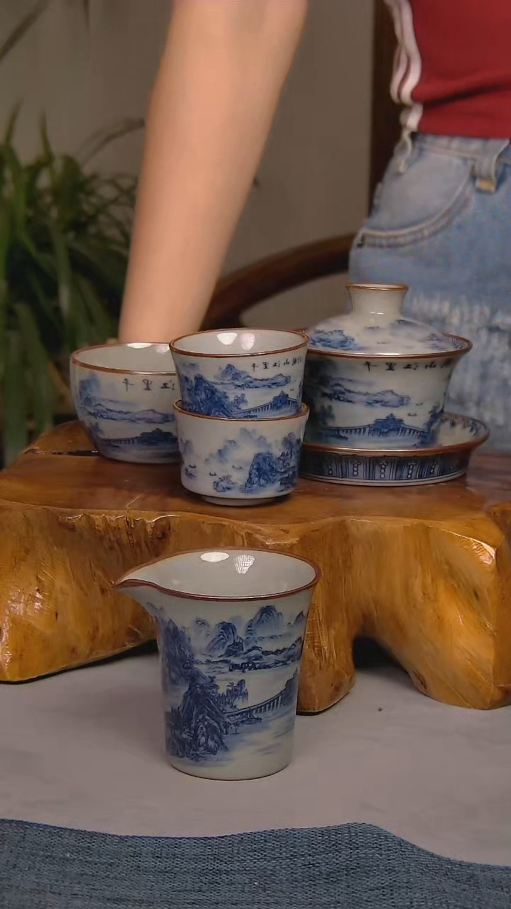  简装家用款5件套 陶瓷家用茶具系列