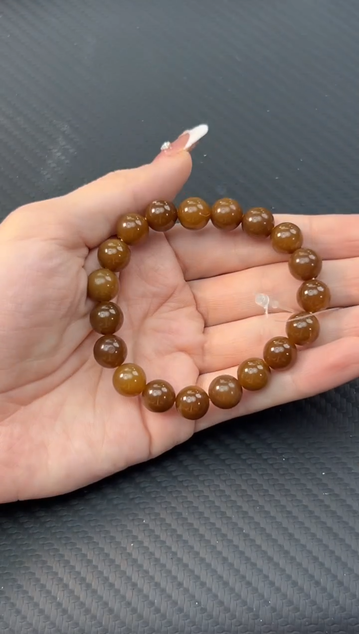 【闪购商品】和田玉手串未镶嵌若羌微色差卡10手串