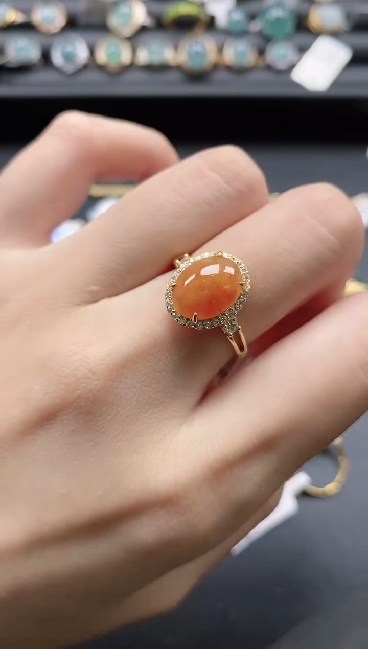 【闪购商品】翡翠戒指银S925镶嵌111111