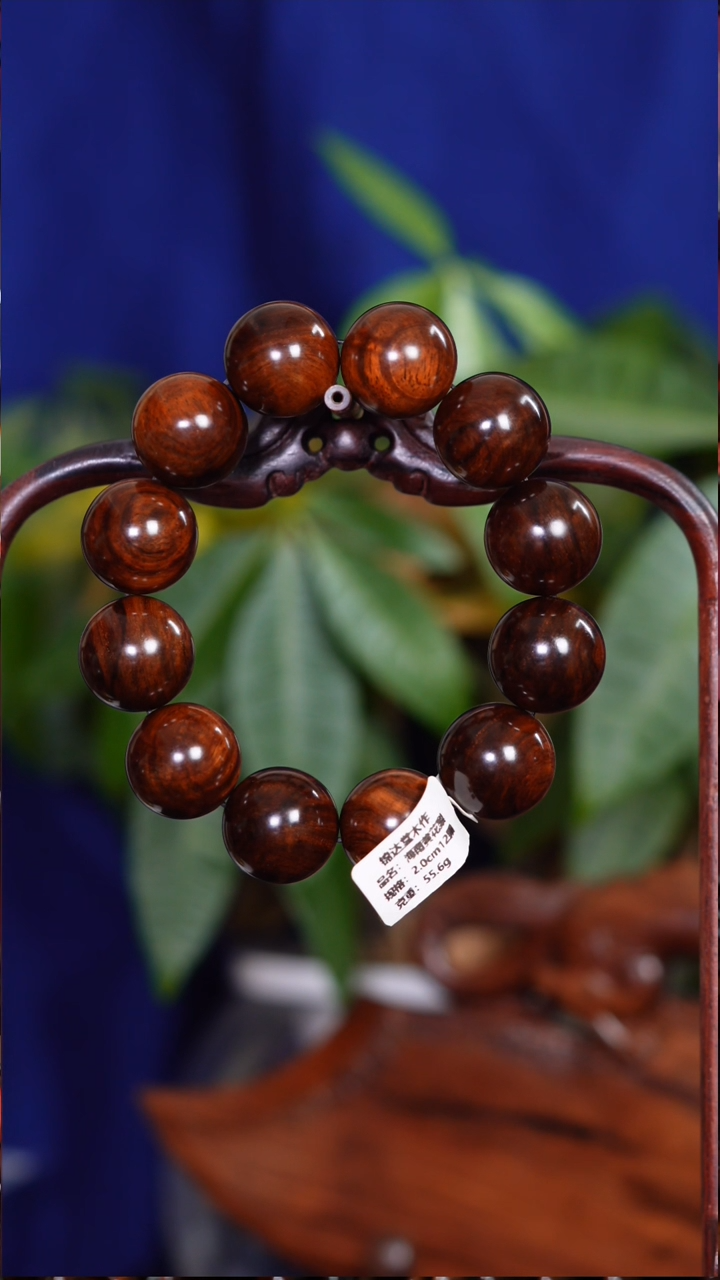 手串/手链黄花梨/降香黄檀老料紫油梨顺纹大黑线2.0