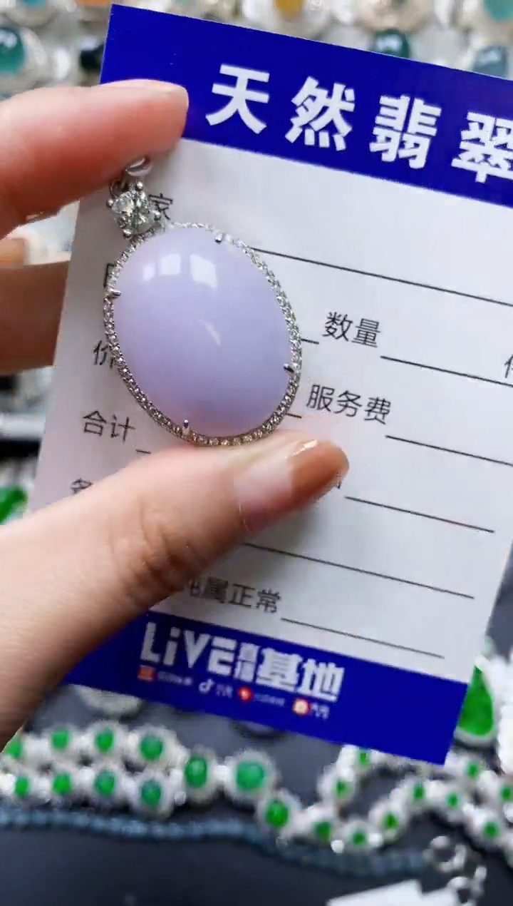 【闪购商品】翡翠颈饰银S925镶嵌0589