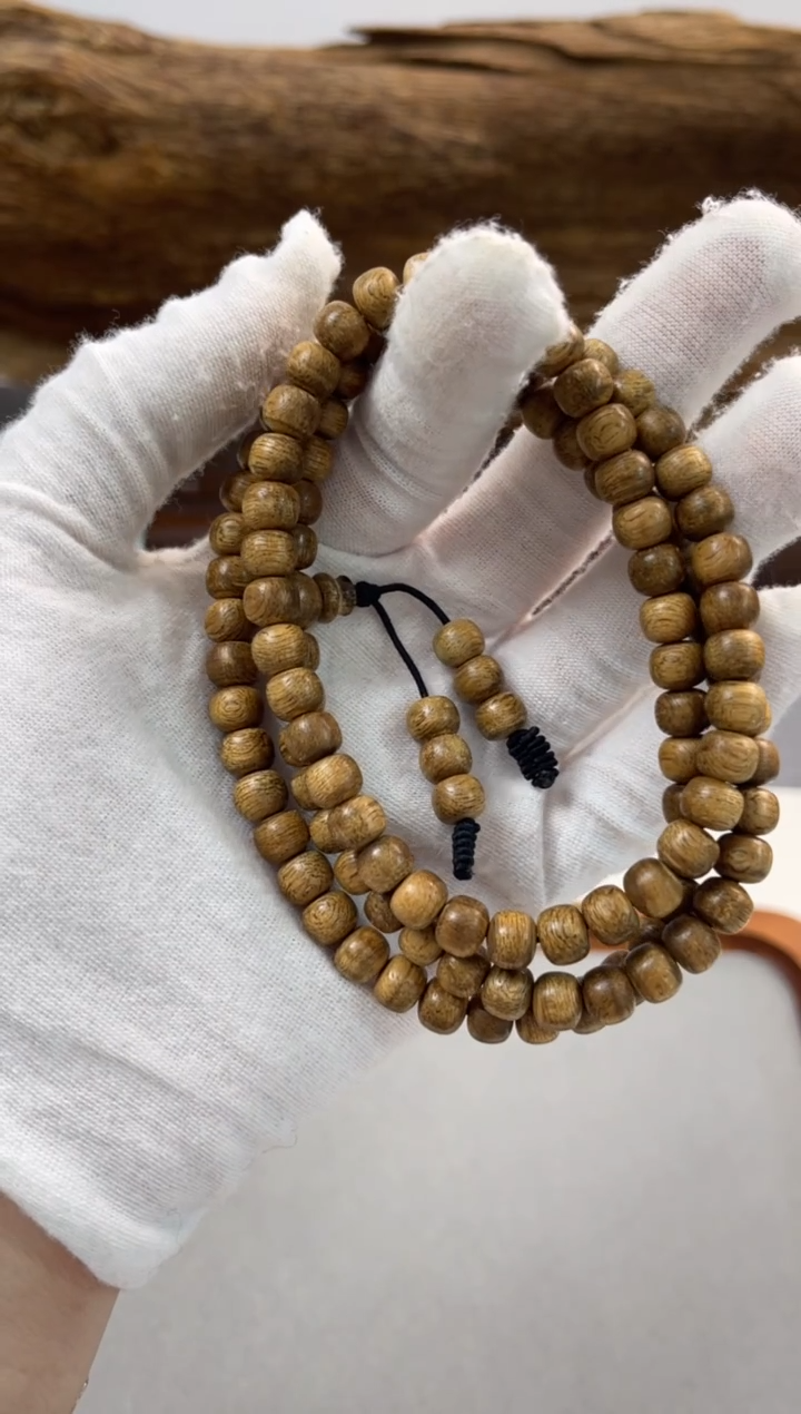 沉香手串A12马老奇精品沉香重12g+，径7+mm多圈手串