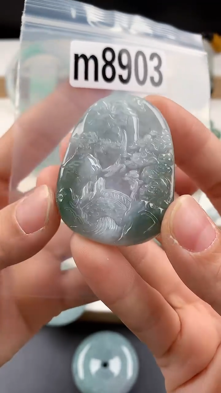 颈饰未镶嵌翡翠天然翡翠吊坠挂件