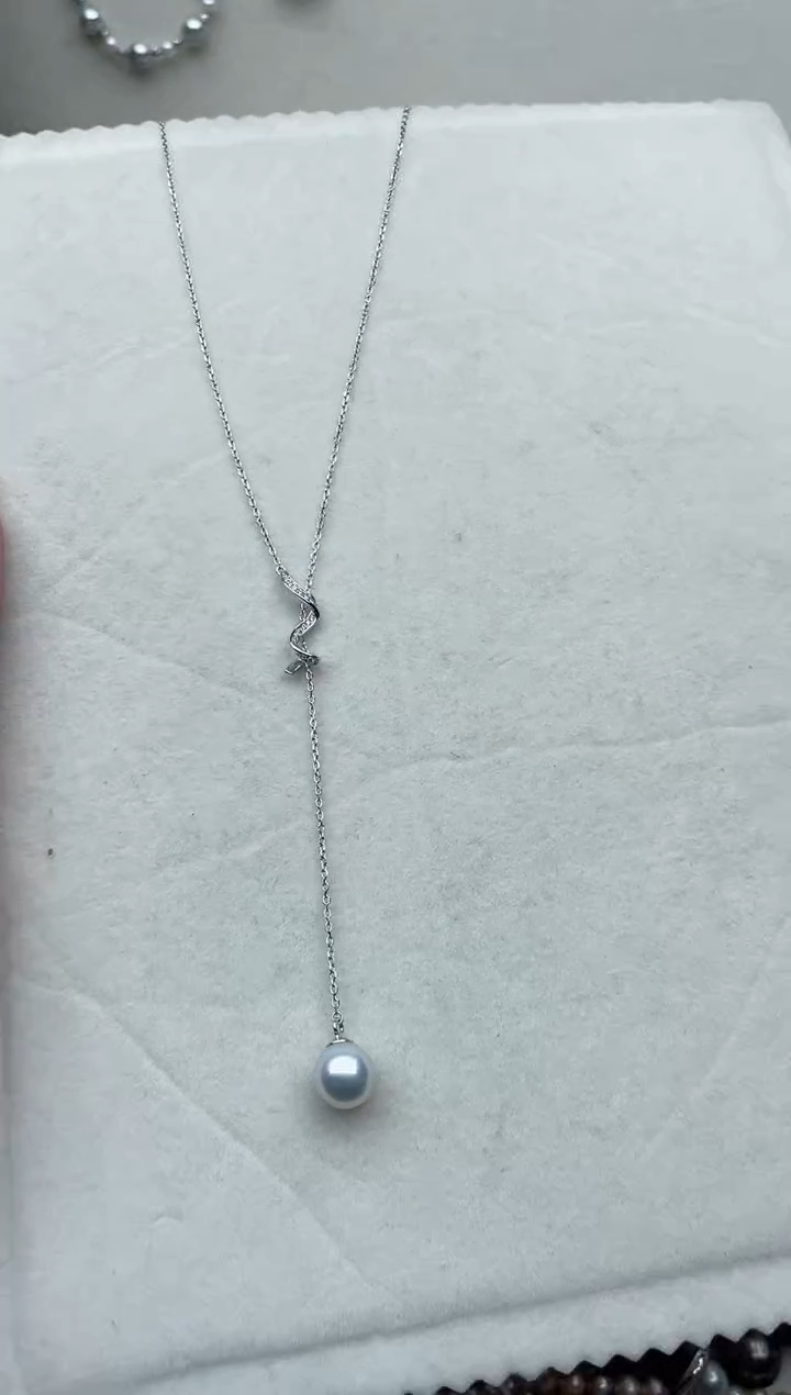 【闪购商品】海水珍珠套链银S925镶嵌46