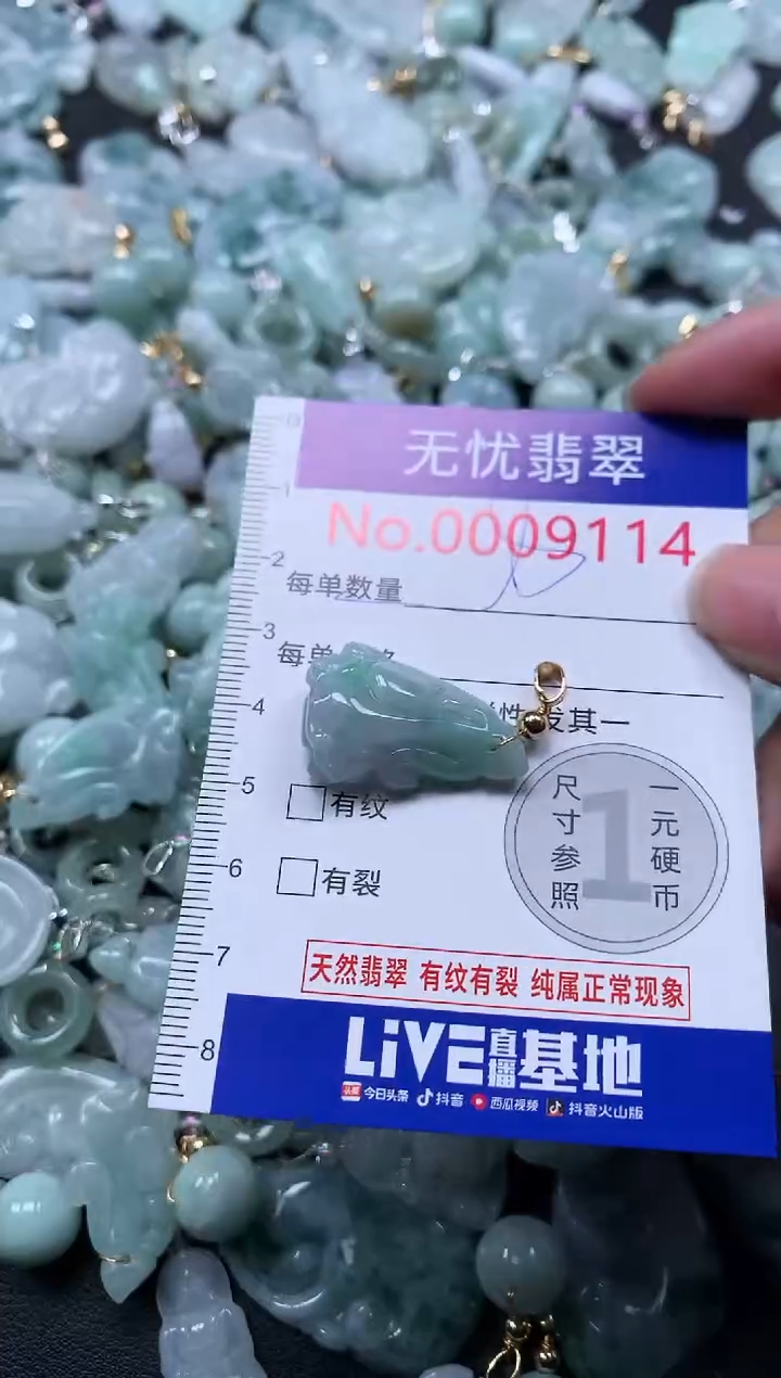 颈饰未镶嵌翡翠9114