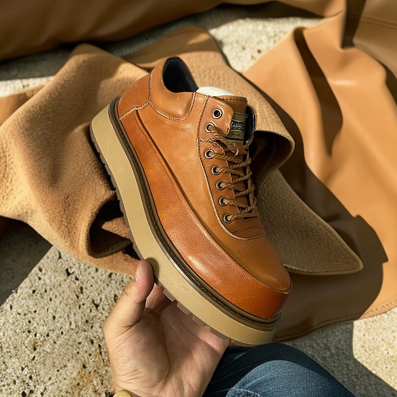 2024新款新疆包邮男士男款时尚真皮休闲鞋马丁靴6598