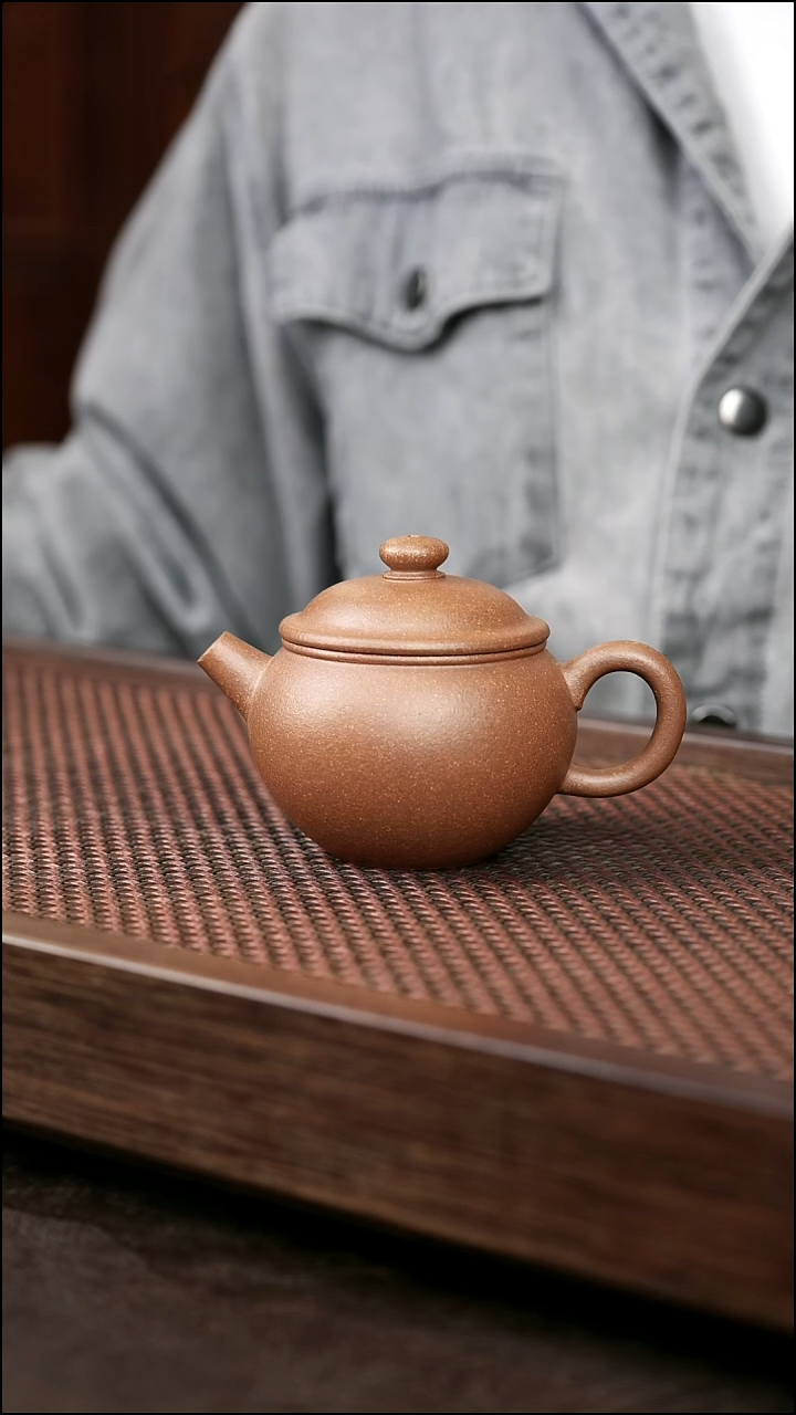 茶壶紫砂青降坡巨轮珠