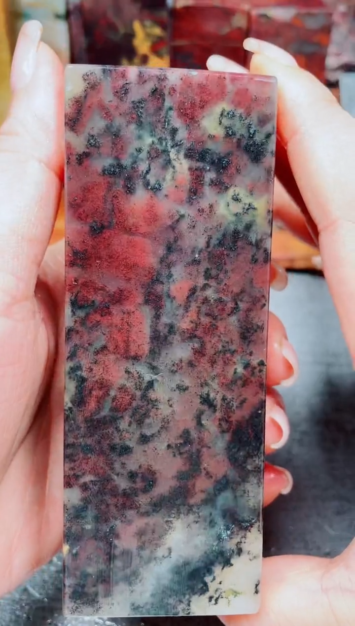 玉桂林鸡血玉素章43