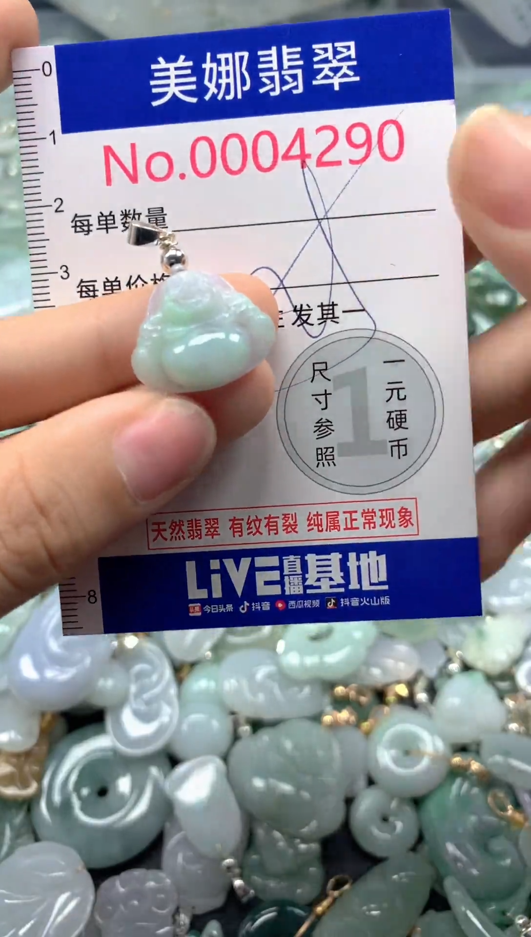 颈饰未镶嵌翡翠4290