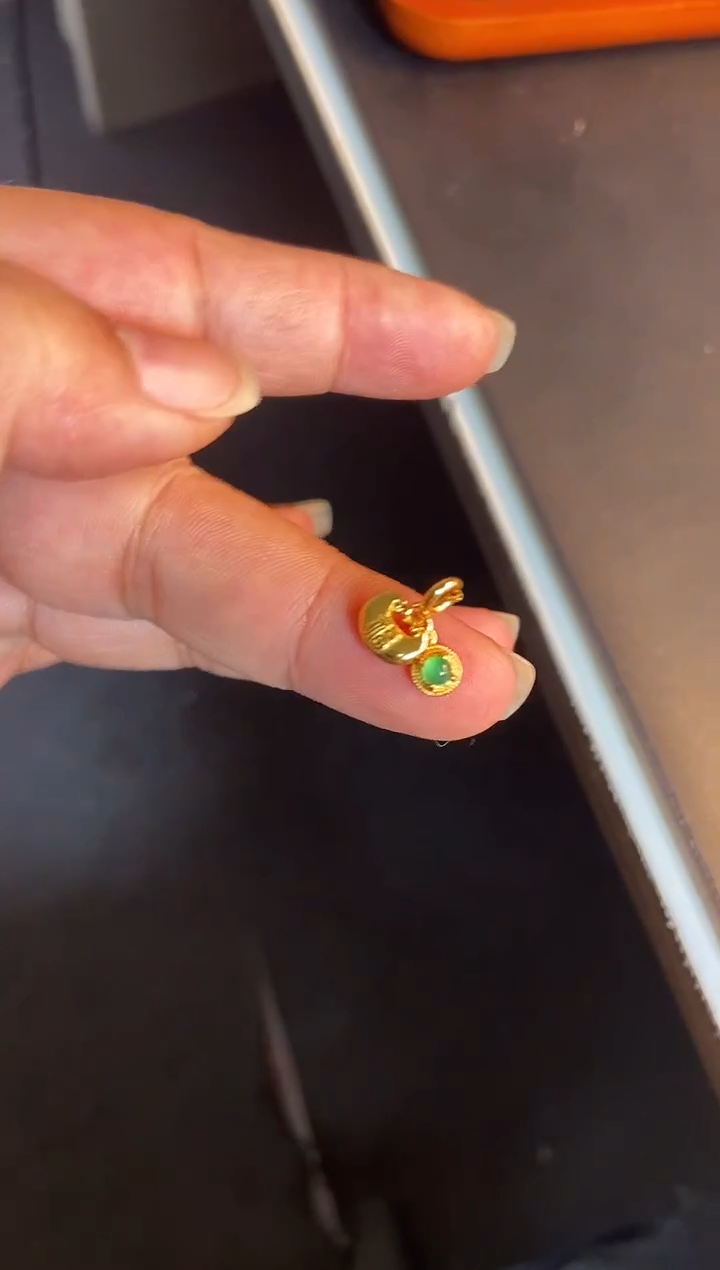 吊坠(不含链)银S925镶嵌翡翠1