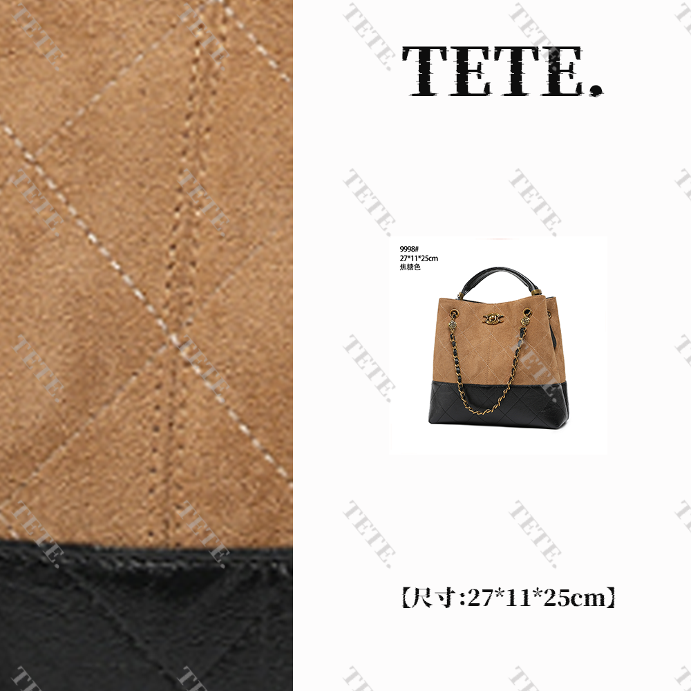 【特特甄选】QYX-9998-焦糖色女士经典小众百搭时尚轻奢腋下女包