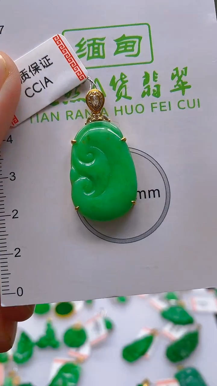 【闪购商品】翡翠颈饰18K金镶嵌新号开播，全场乱卖