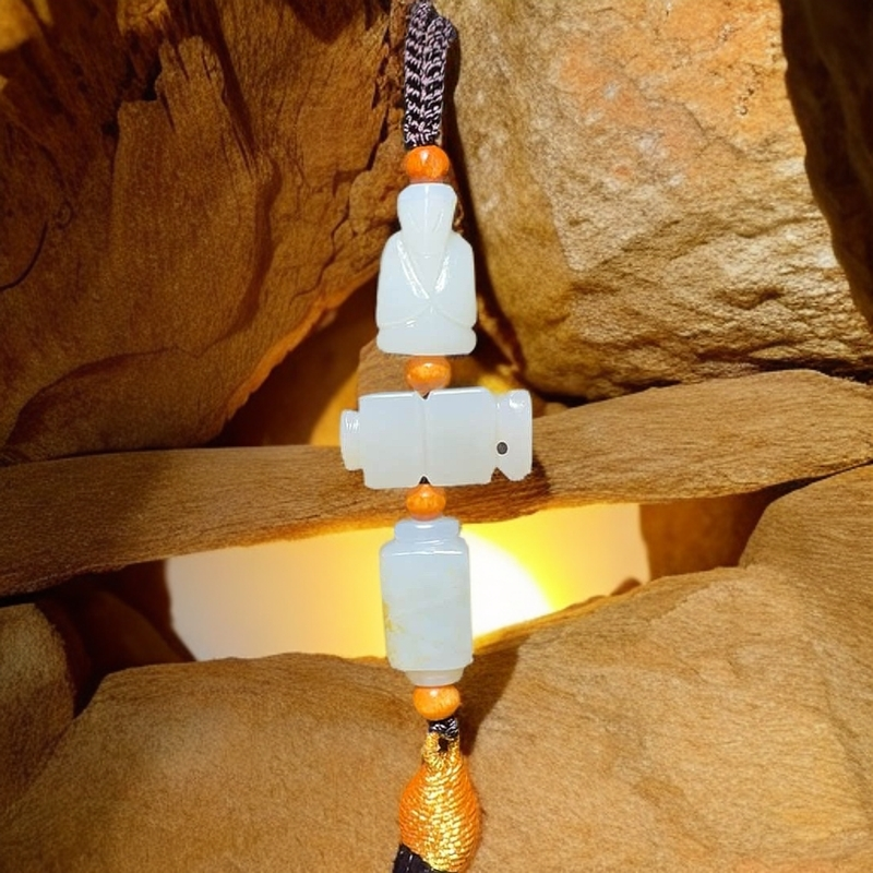 和田玉车挂未镶嵌