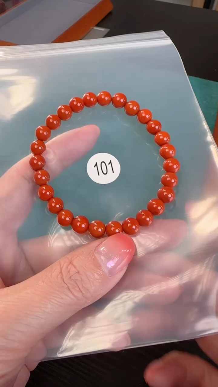 【闪购商品】南红玛瑙手串未镶嵌原矿无优化无裂7+