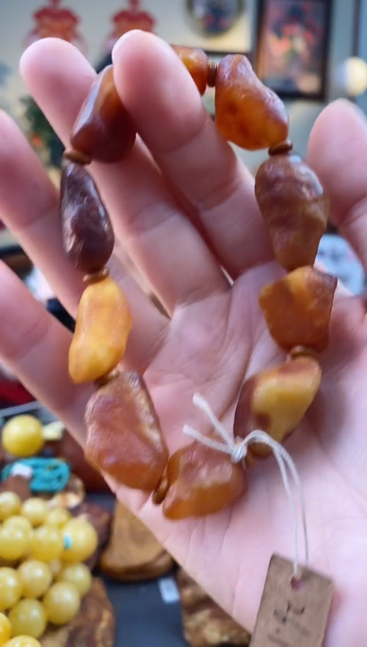 【闪购商品】琥珀手串未镶嵌手串