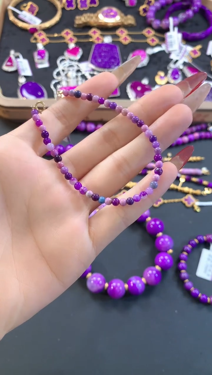 【闪购商品】苏纪石（舒俱来）.18K金镶嵌舒俱来手链