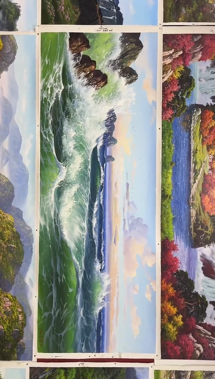 油画【105号】约2.2米丨朝鲜原创纯手绘孤品油画丨顺丰包邮