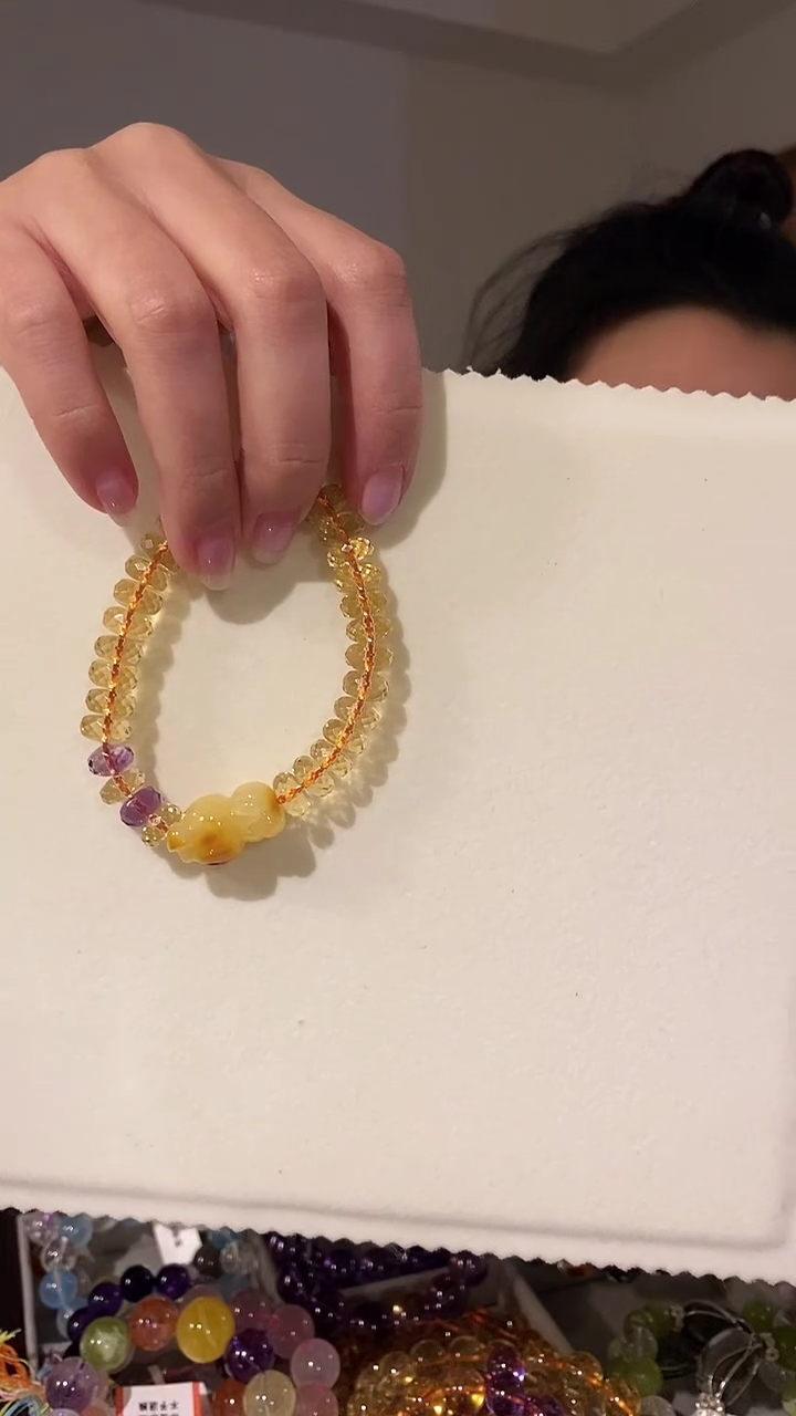 【闪购商品】水晶手链未镶嵌黄水