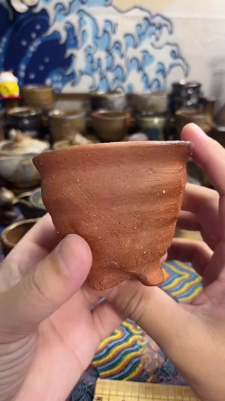 红土杯日式备前烧茶具茶周边