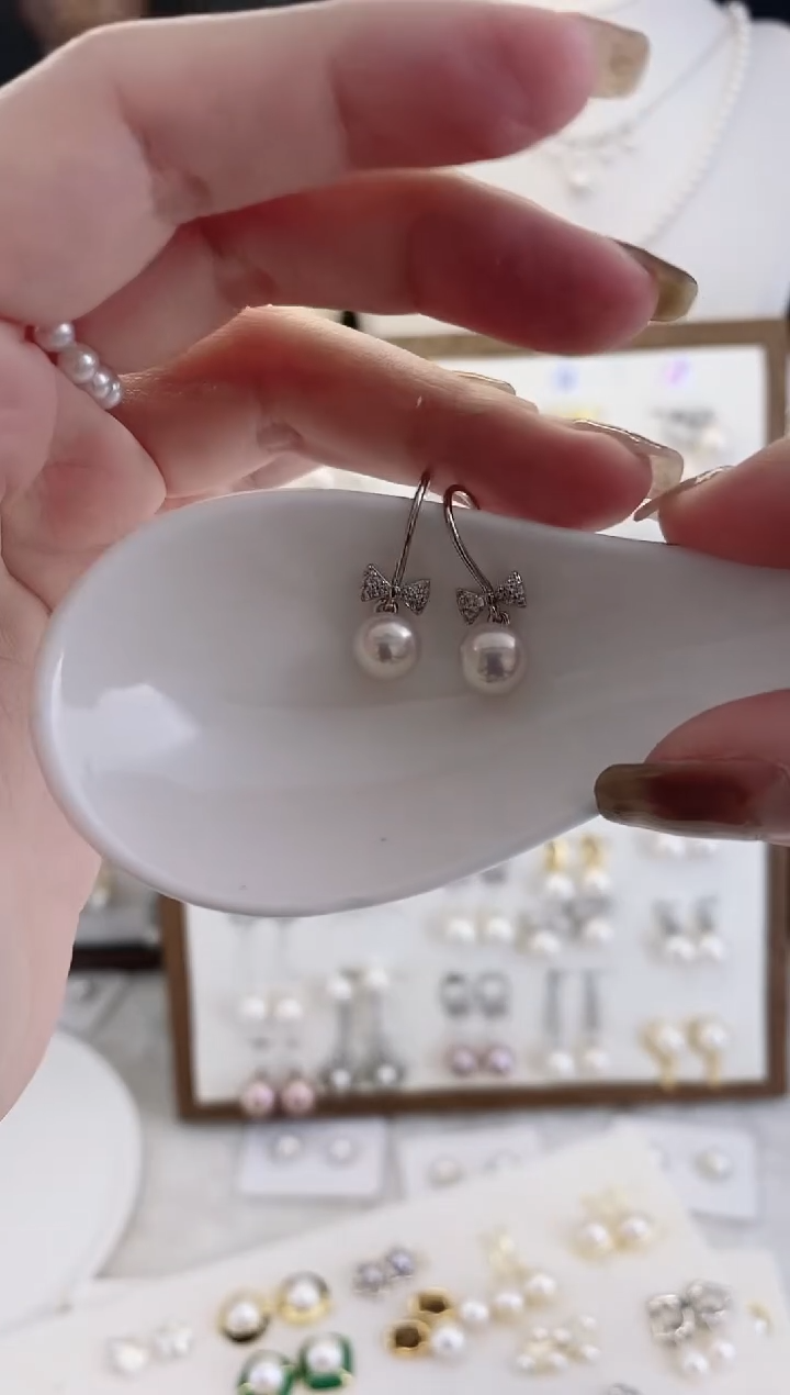 合金耳饰淡水珍珠00034