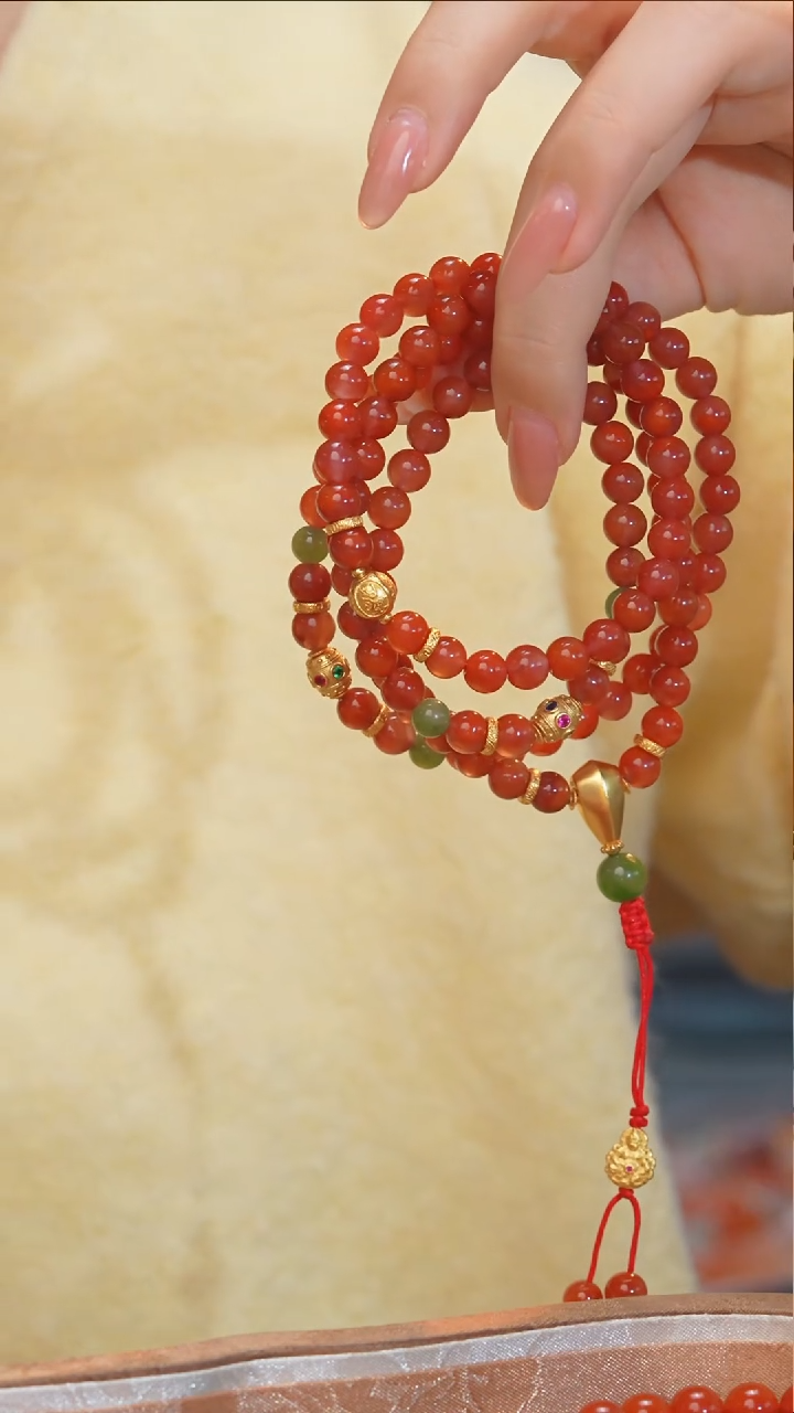 【闪购商品】南红玛瑙项链未镶嵌@N7497