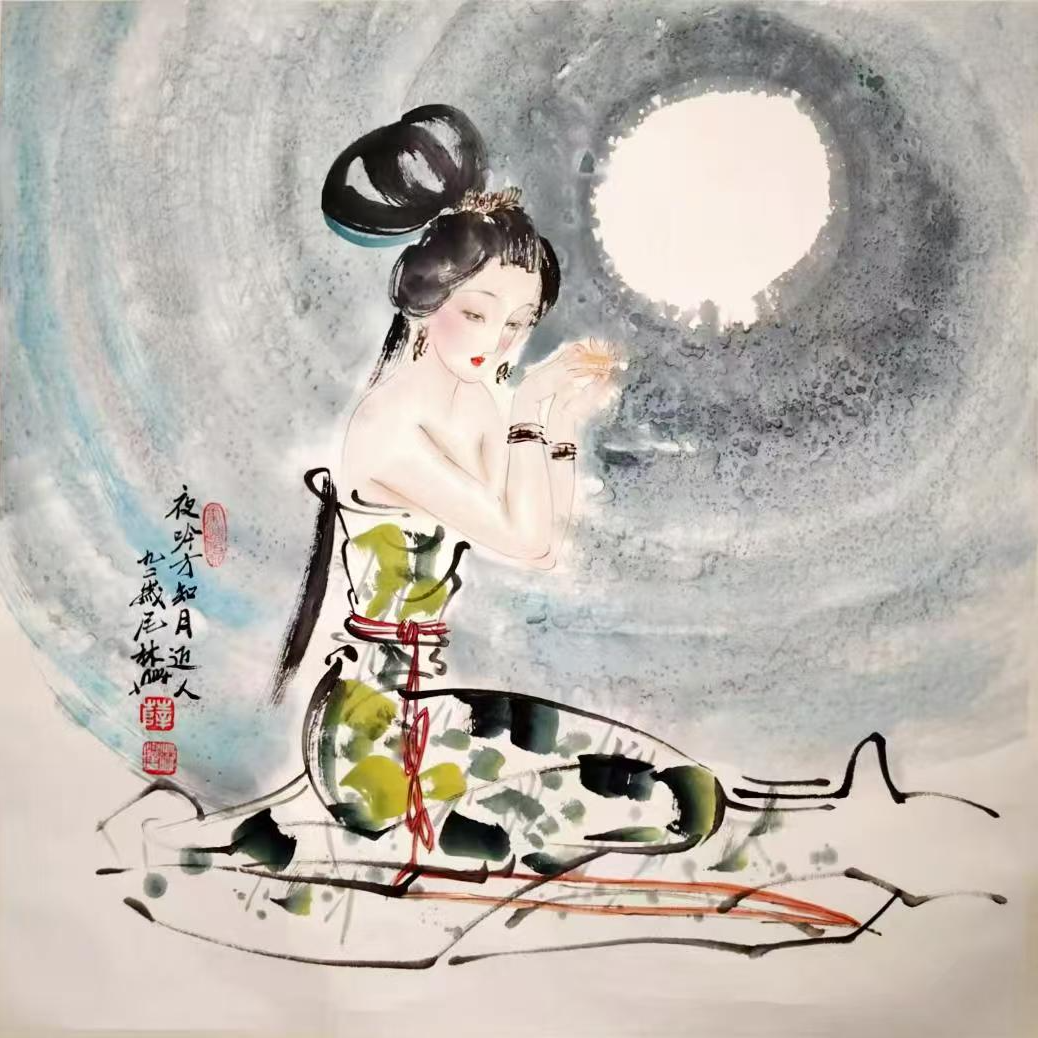 lot9 薛林兴 夜吟才知月迈人 镜片