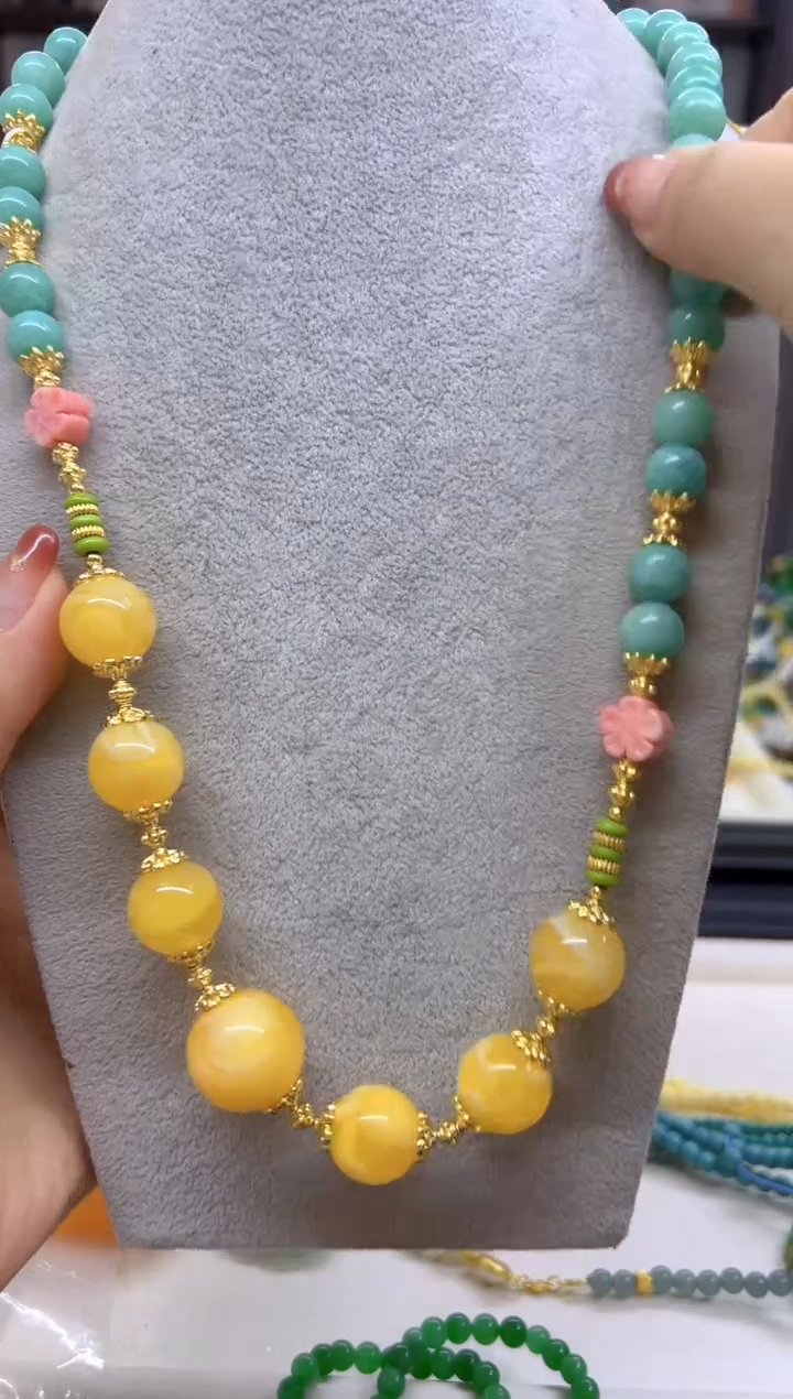【闪购商品】蜜蜡毛衣链未镶嵌M648