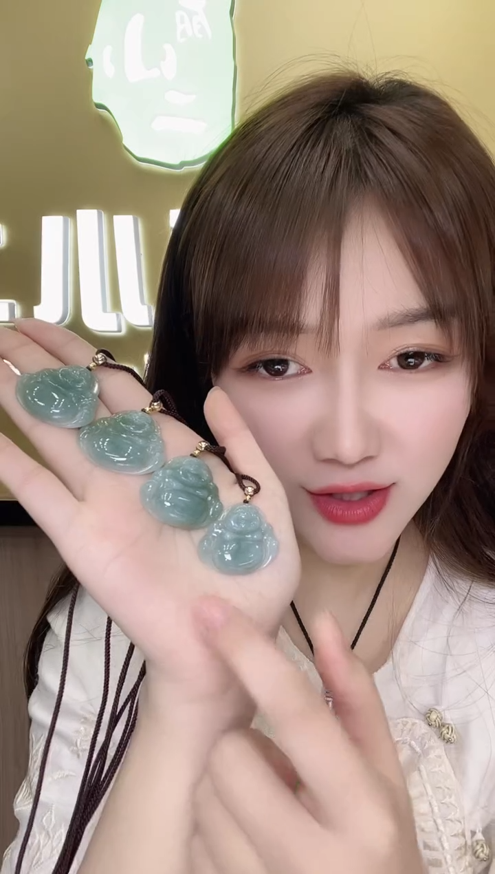 颈饰未镶嵌翡翠379456/翡翠佛公  多样性一件发