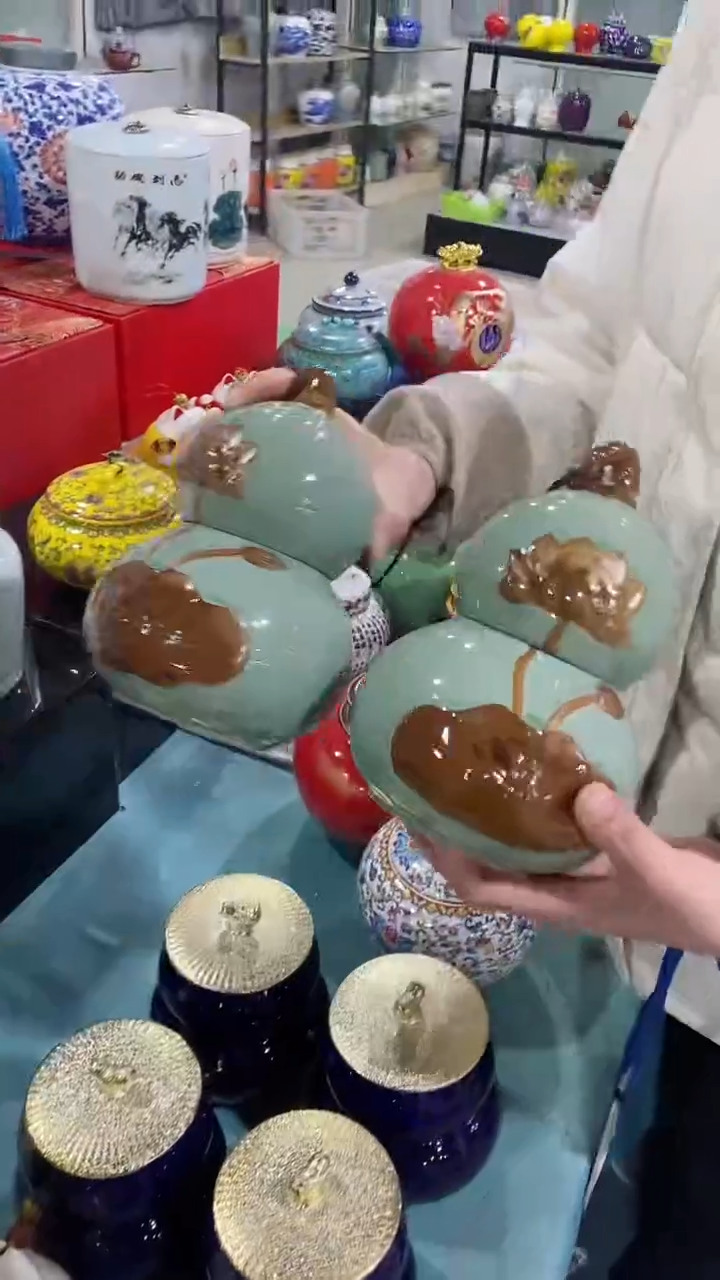 【闪购商品】罐陶瓷茶叶罐存茶罐密封罐