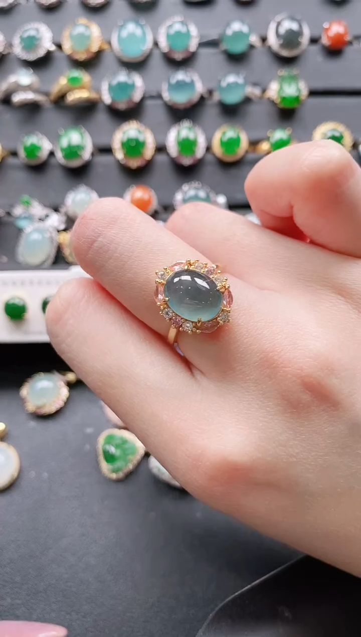 【闪购商品】翡翠戒指银S925镶嵌11111111