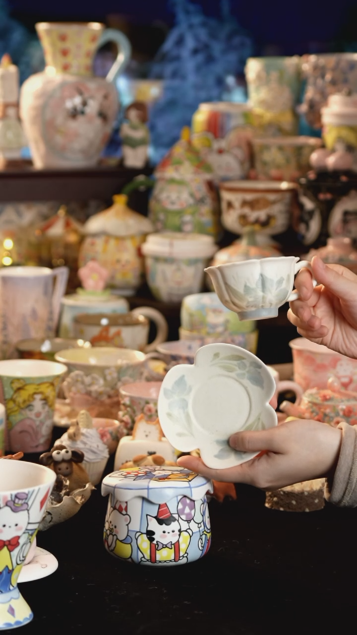 其他陶景德镇釉下彩手绘设计师款陶瓷