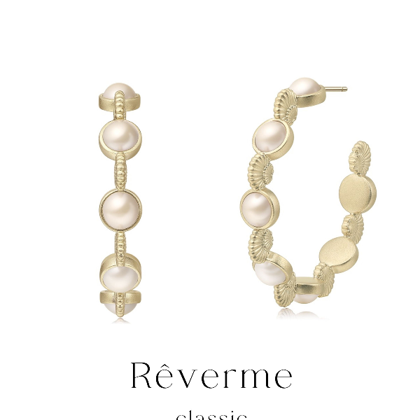REVERME CLASSIC 黄铜耳饰 SS26海贝系列 回响耳圈