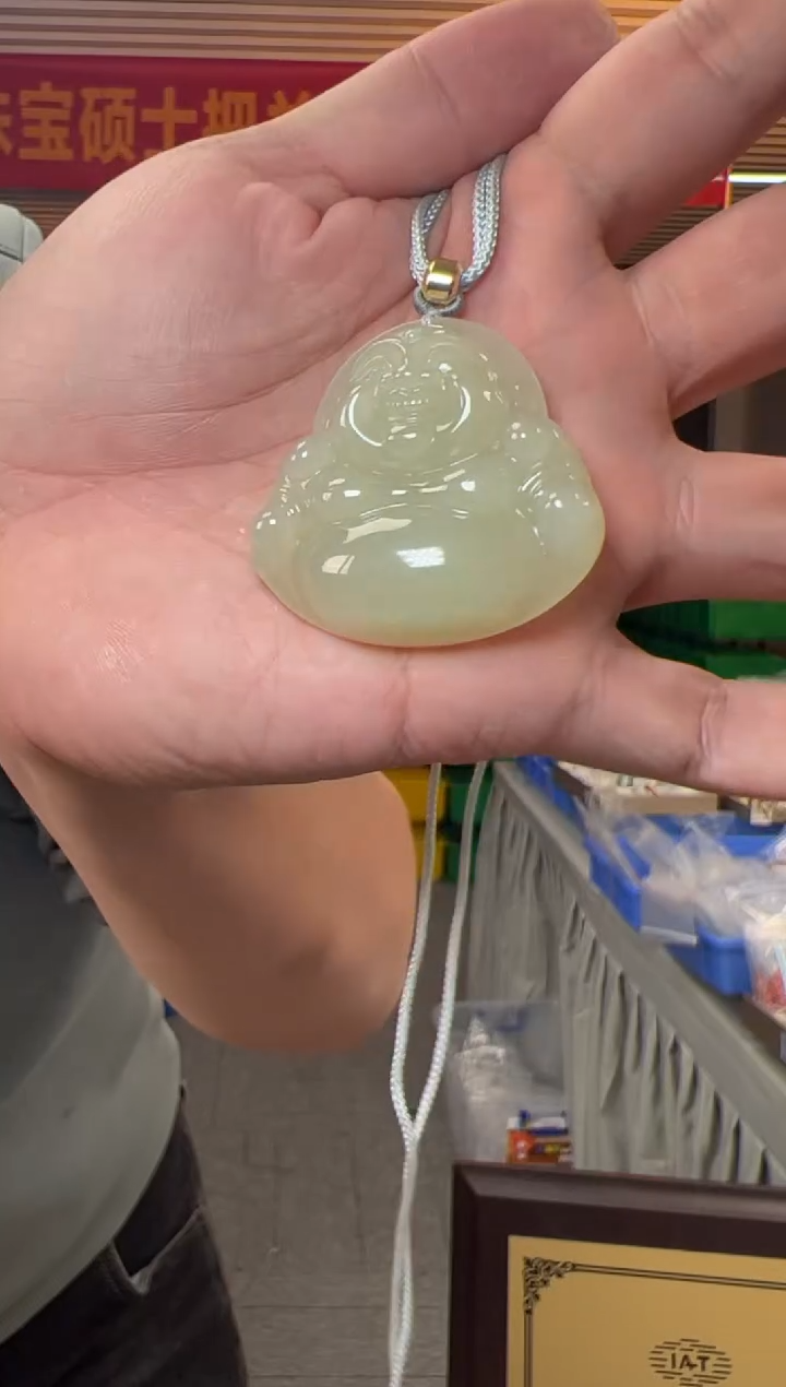 【闪购商品】和田玉颈饰未镶嵌约45*45mm和田玉佛公
