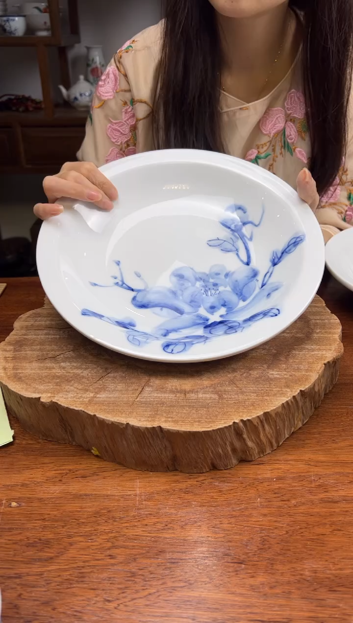 【闪购商品】瓷片景德镇陶瓷手工手绘釉中彩（食品级）