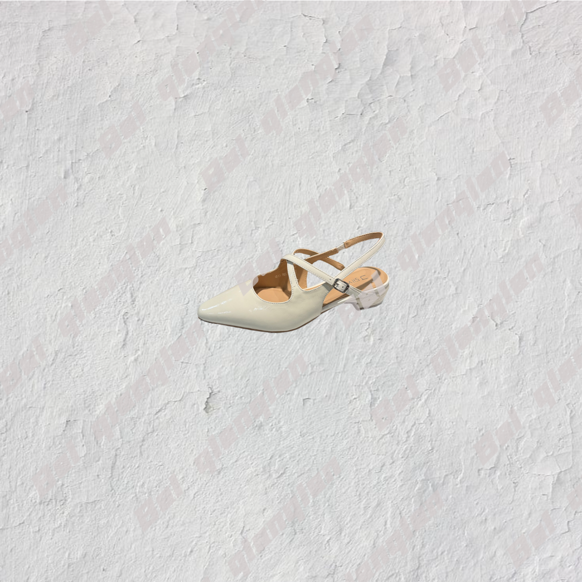 95-3658 高级小尖头仙女风简约浅口X字带水钻潮流新款百搭凉鞋