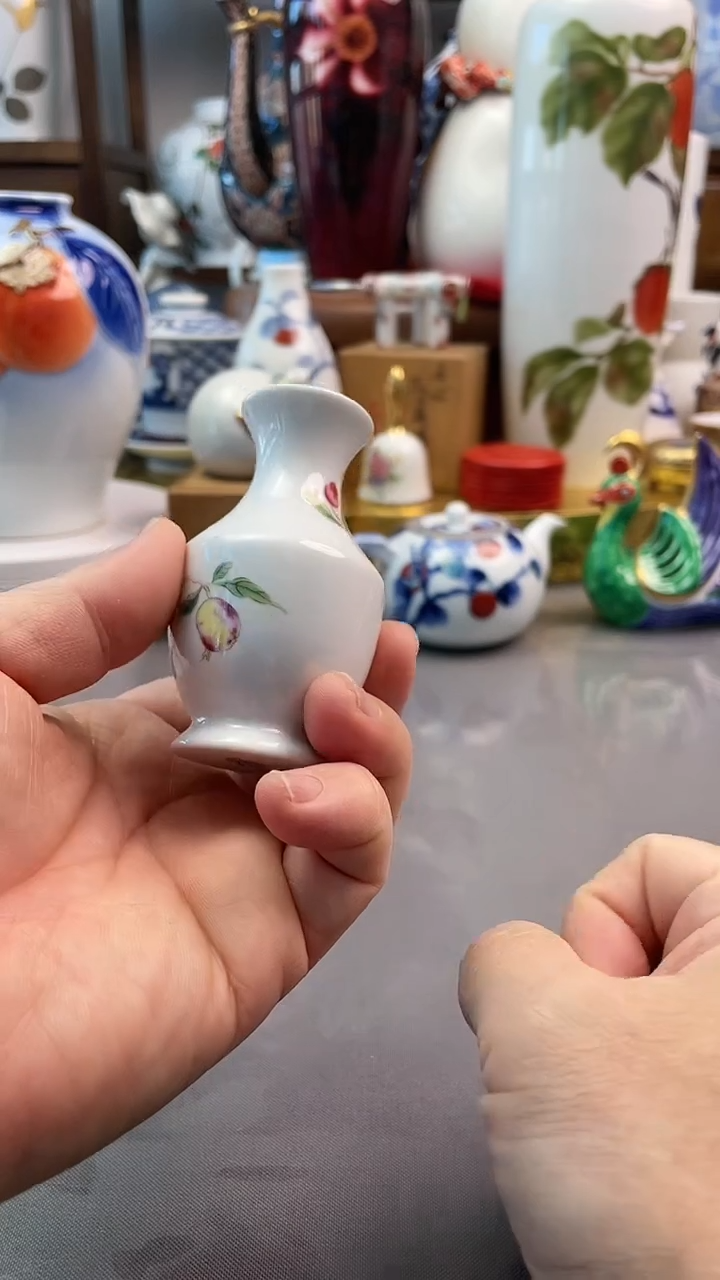 瓷片意产花器一一一