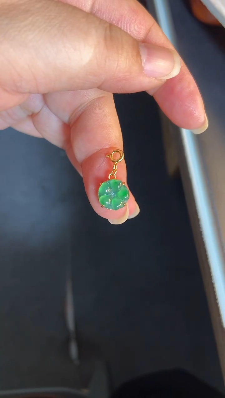 吊坠(不含链)银S925镶嵌翡翠1