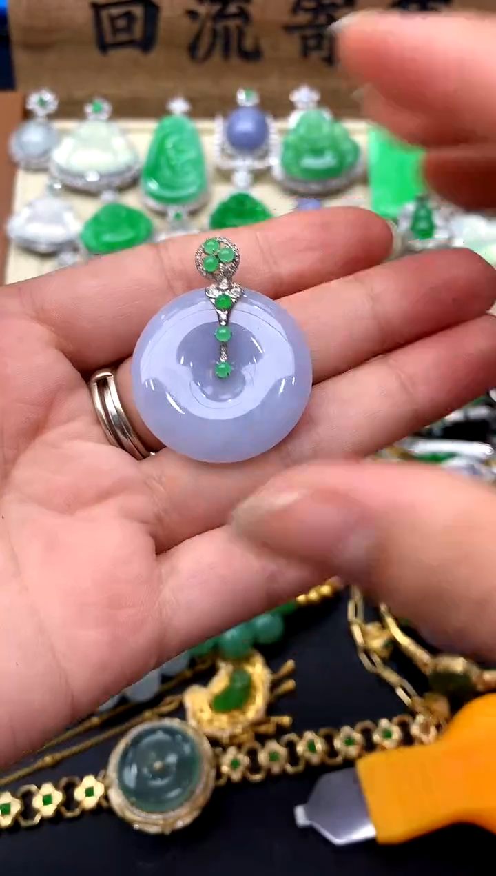 【闪购商品】翡翠颈饰18K金镶嵌309-中国好珍宝